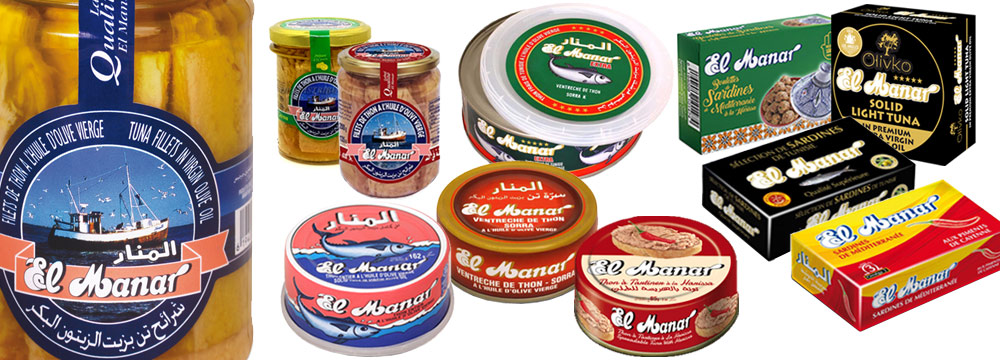 Importateur grossiste Thon El Manar, conserves boîte et bocal