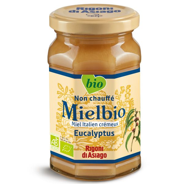 Miel Cremeux d'Eucalyptus Bio, 300g - RIGONI DI ASIAGO, gamme Mielbio, carton de 6
