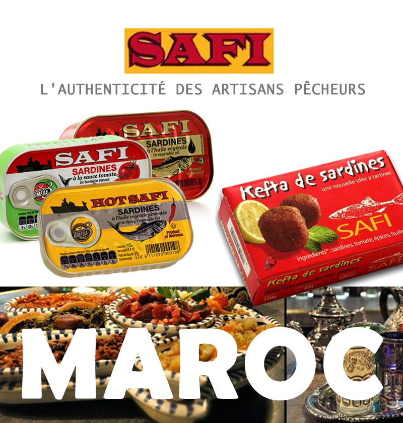 sardines SAFI Maroc: grossiste importateur produits du Maroc