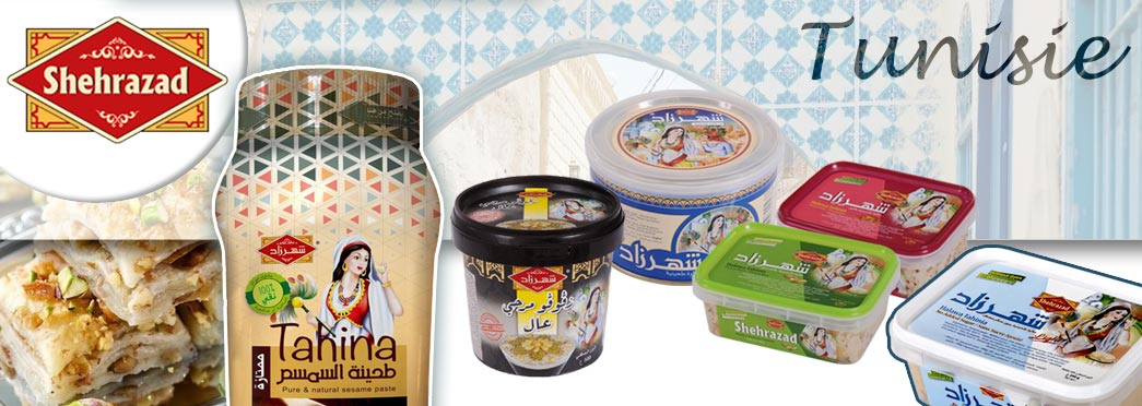 SHEHRAZAD, Halva, zgougou, tahina : grossiste importateur de spécialités Tunisiennes. Fournisseur supermarchés