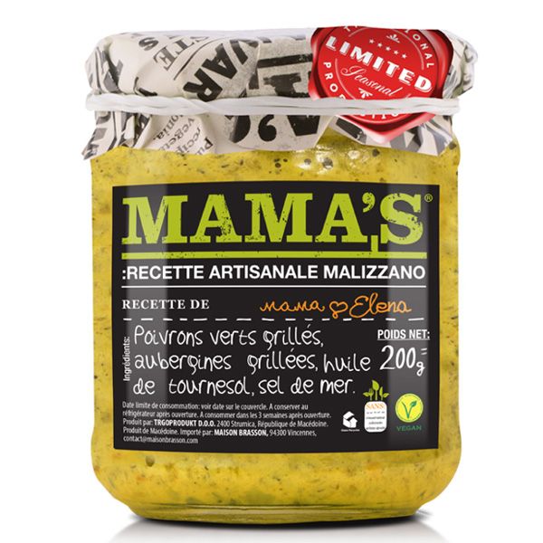 MAMA'S Malizzano Doux, vente en ligne chez le grossiste de spécialités en conserve et conserves cacher- 21cl