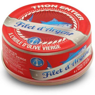 FILET D'ARGENT - Thon entier HO - 160 g