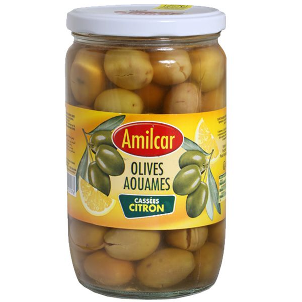 Olives Aouames cassées Amilcar - Vente en ligne, grossiste olives de Tunisie et d'Italie