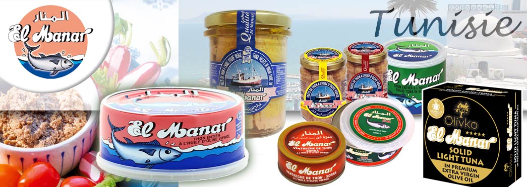  EL MANAR: grossiste importateur conserves poisson du Maroc. Thon, Sardine